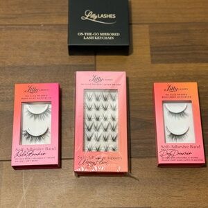 Lilly Lashes Self-Adhesive Lashes Duo in Gradient Pink-Orange Boxes